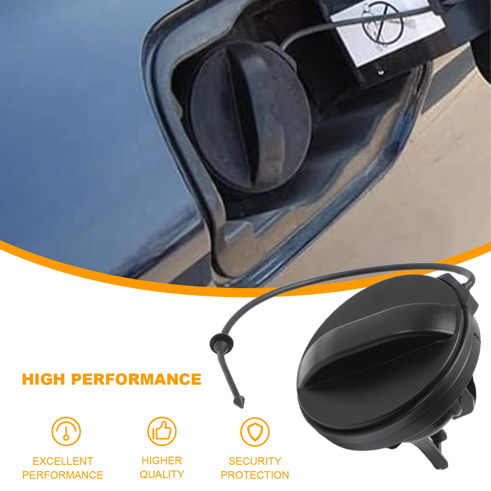 Black Fuel Tank Cap for Peugeot and Citroen 5 Black Fuel Tank Cap for Peugeot and Citroen - Image 5