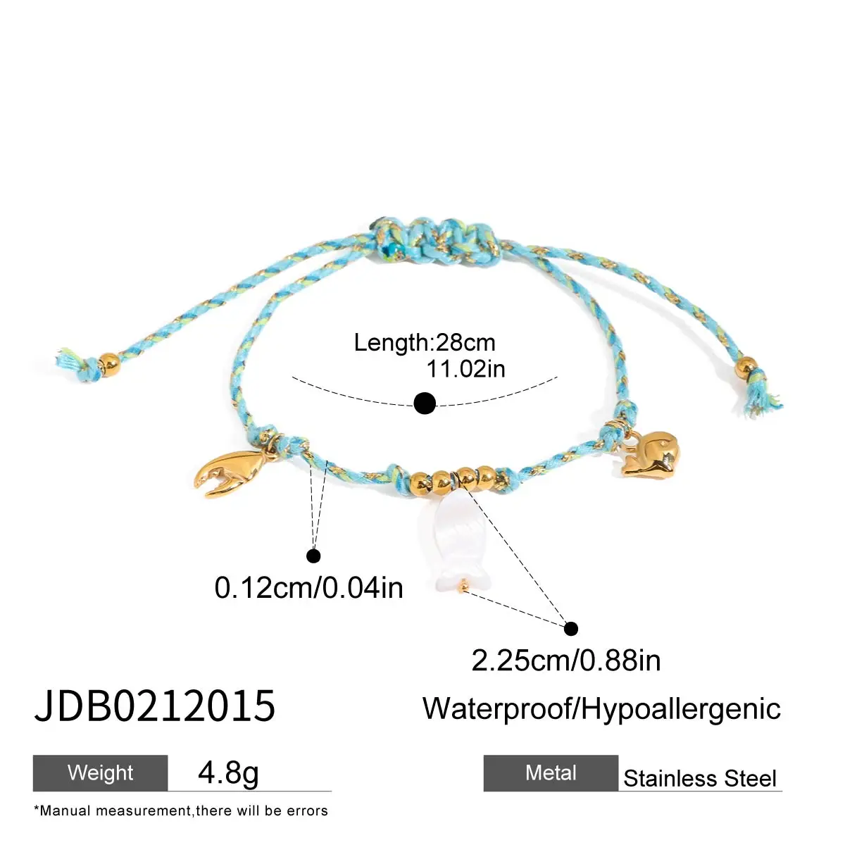 Ocean-Inspired Stainless Steel Women's Bracelet 7 Ocean-Inspired Stainless Steel Women's Bracelet - Image 7