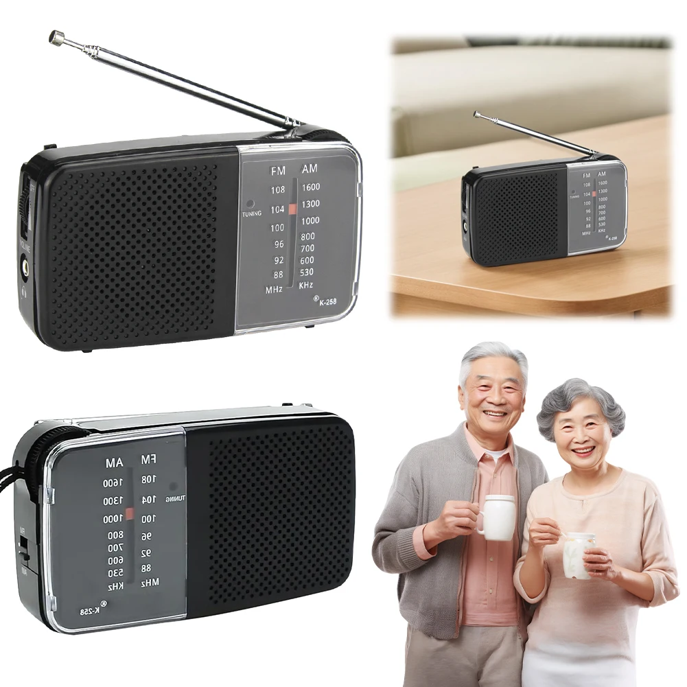 Portable AM/FM Radio with Retractable Antenna 5 Portable AM/FM Radio with Retractable Antenna - Image 5
