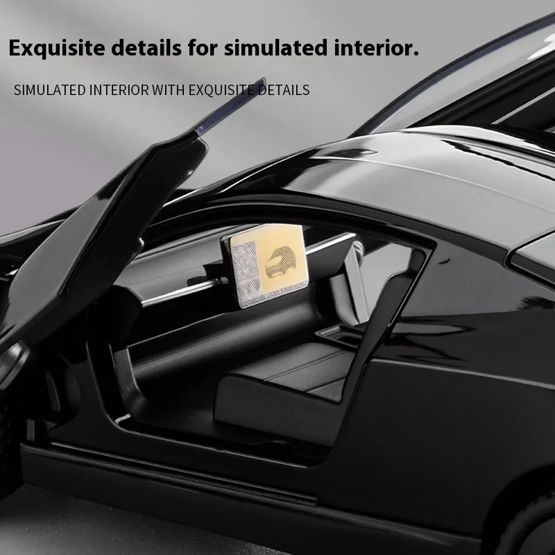 1:32 Scale Gold Car Model Diorama 3 1:32 Scale Gold Car Model Diorama - Image 3