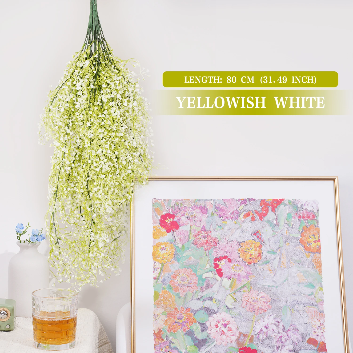 Artificial Green Vine Wall Decor - 80cm, Purple Leaves 7 Artificial Green Vine Wall Decor - 80cm, Purple Leaves - Image 7