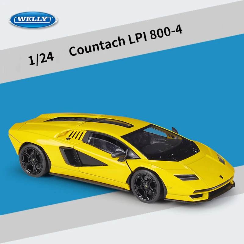 Yellow Lamborghini Countach LPI800-4 Model 6 Yellow Lamborghini Countach LPI800-4 Model - Image 6