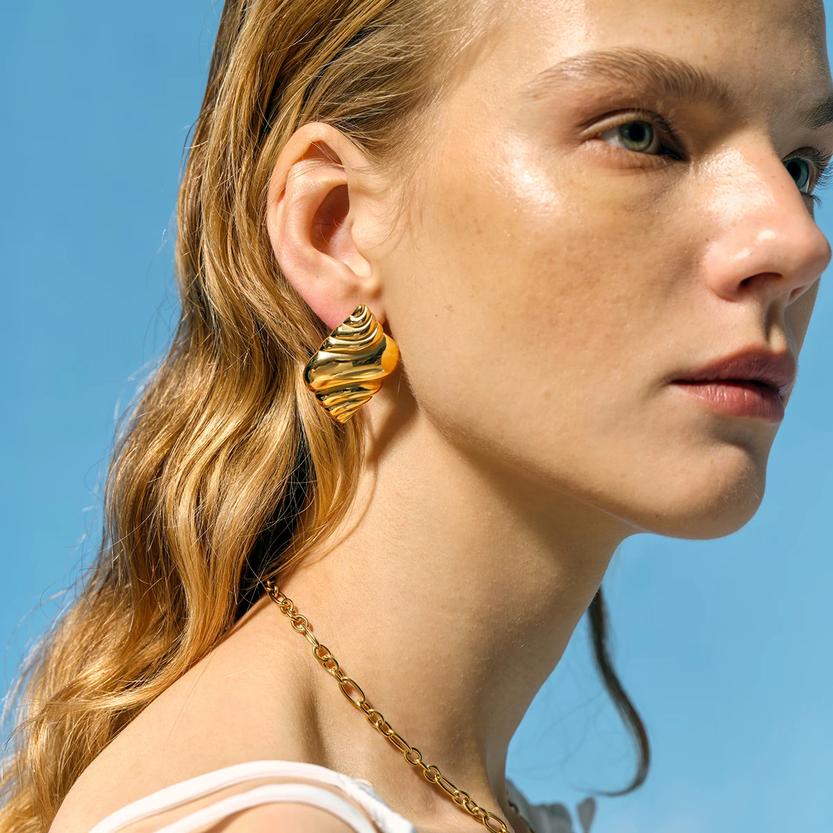 Marine-Inspired Stainless Steel Earrings Collection 4 Marine-Inspired Stainless Steel Earrings Collection - Image 4