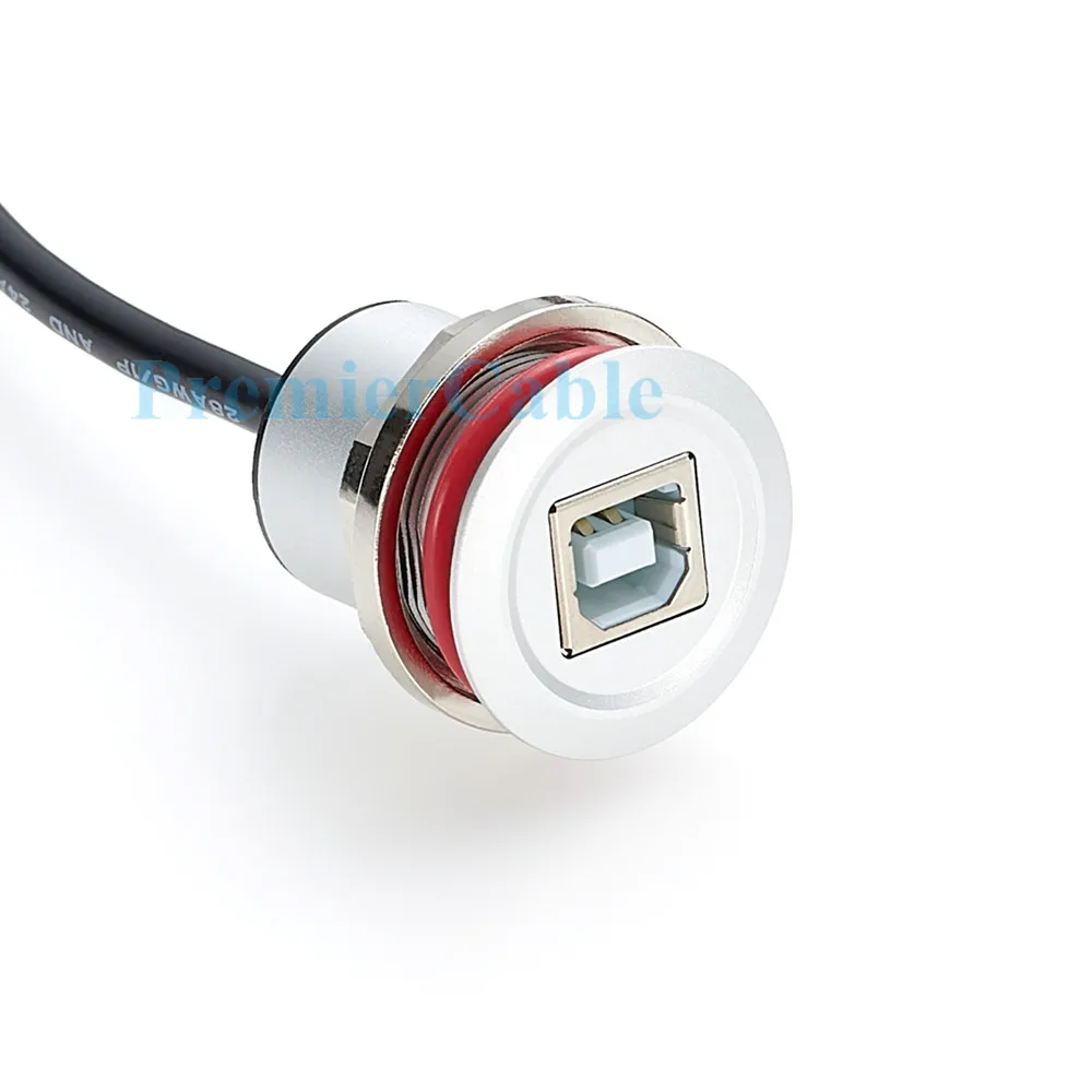 USB 2.0 Round Panel Mount Extension Cable 5 USB 2.0 Round Panel Mount Extension Cable - Image 5
