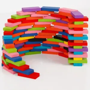 Rainbow Wooden Domino Set for Kids 9 S8d6eb5604329440eb16d28e17cda34746