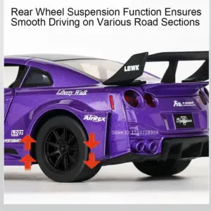 GTR-CSR2 R34 Purple Miniature Car Model 13 S8d85f09ecb744016bd8fdcaee28b0379E