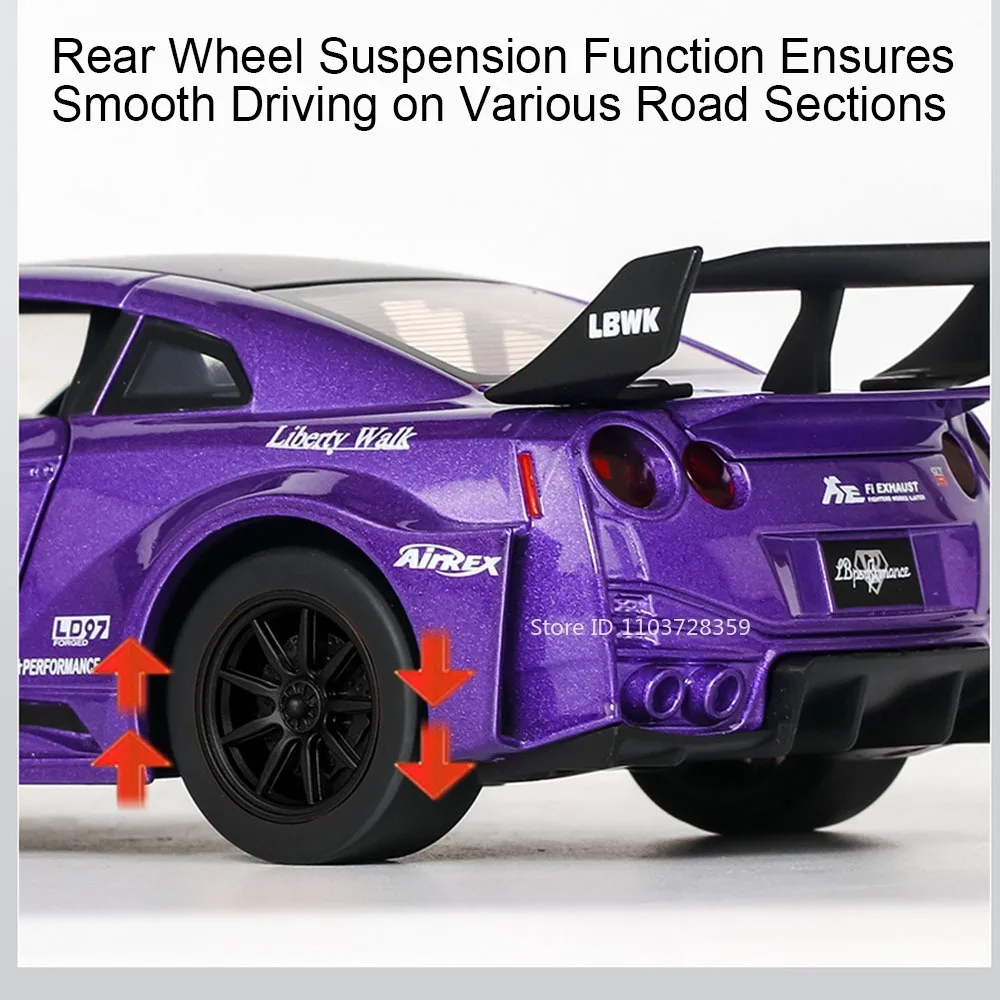 GTR-CSR2 R34 Purple Miniature Car Model 4 GTR-CSR2 R34 Purple Miniature Car Model - Image 4