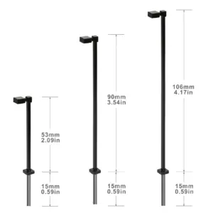 Set of 10 Modern Black Metal Street Lamps 10 S8d8debb559ad4803b960a1b952ac12a5U