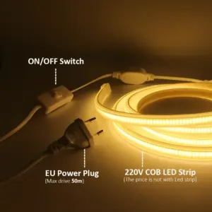 220V EU Power Switch Cord for LED Strips 13 S8d9afdeaf05e49f0affc5b294c3b366e9