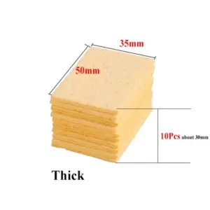 Yellow Soldering Tip Cleaning Sponges Set (10 Pieces) 11 S8dab691c65a54c7a8247a88f88ab4430L