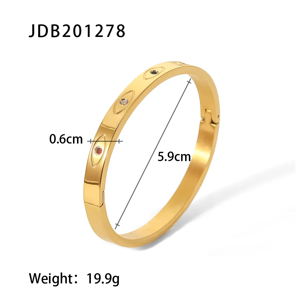 Modern Gold Stainless Steel Cuff Bracelet JDB201269 8 Modern Gold Stainless Steel Cuff Bracelet JDB201269 - Image 8
