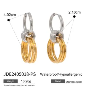 Winding Stainless Steel Earrings for Women 16 S8dddff97c3d7409f9e215efa93a3334di