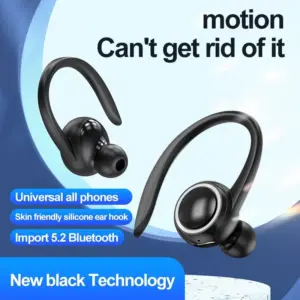 Wireless Earhook Earphones with Noise Cancellation 9 S8de82fd115064aa4a411c0e1fdc45c660