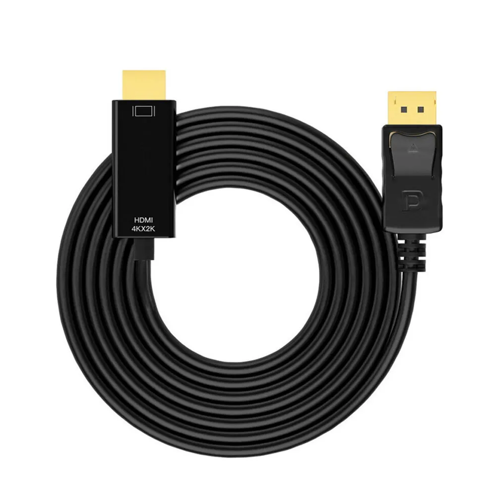 DP to HDMI Adapter 4K@30Hz, 1.8m, Black 6 DP to HDMI Adapter 4K@30Hz, 1.8m, Black - Image 6