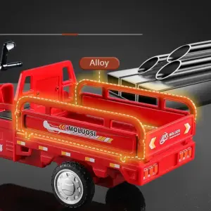 Bright Red Diecast Tricycle Model Collection 13 S8e114c0b751b49f1a62486682db560ef7