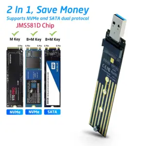 M.2 NVMe USB 3.1 Adapter for SSDs 14 S8e122e357cde40b588a7ef6f958df707L