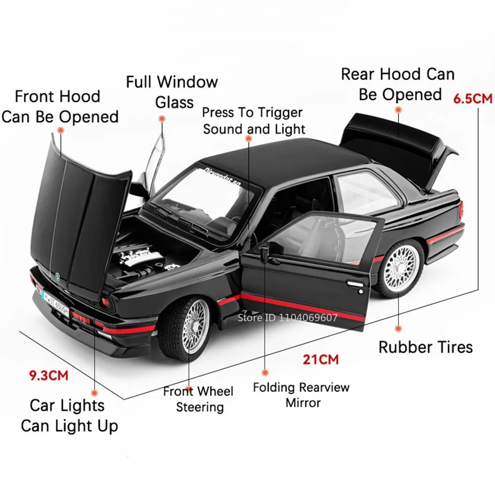 1:24 Scale Diecast Sportscar with Light and Sound 6 1:24 Scale Diecast Sportscar with Light and Sound - Image 6