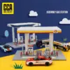 Miniature Gas Station Model Kit with Sporty Accents