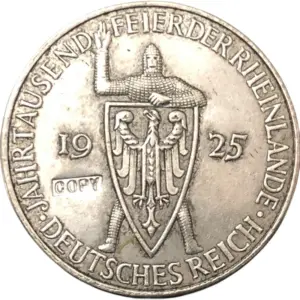 1925 Germany Rhineland Replica Coin