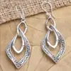 Vintage Ethnic Teardrop Earrings in Silver