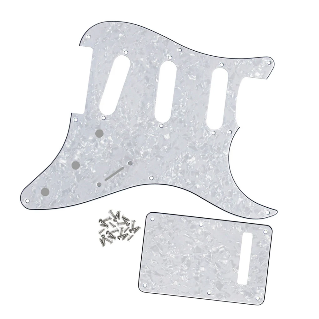 White Pearl Pickguard for Stratocaster 1 White Pearl Pickguard for Stratocaster