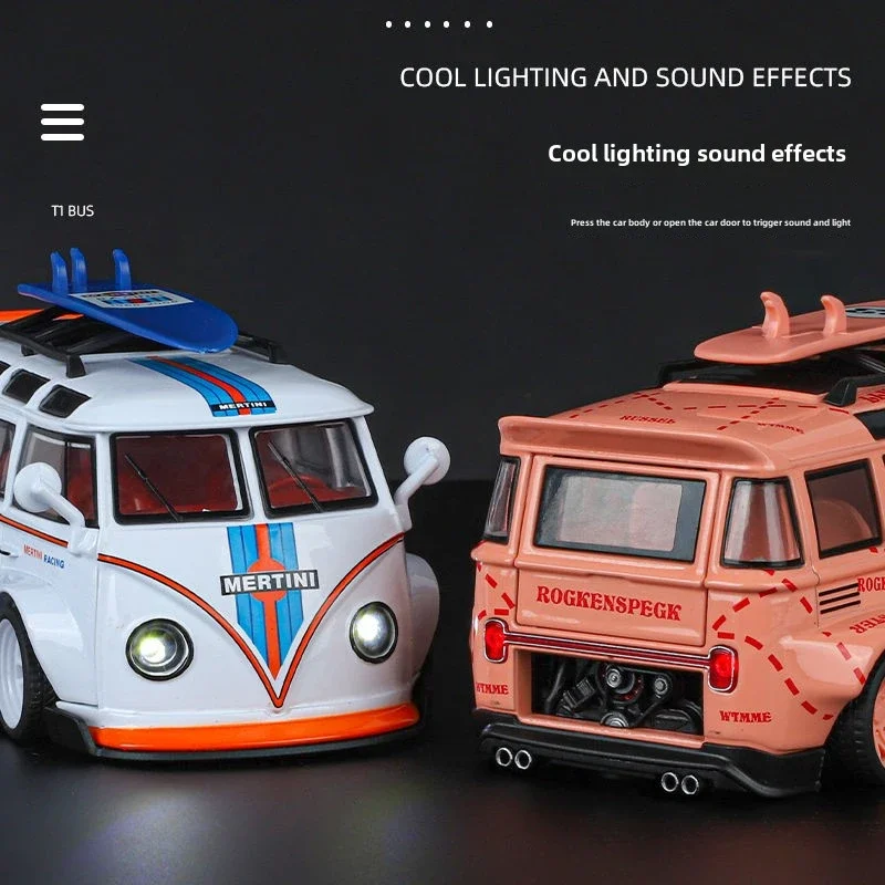 Vibrant 1:32 Scale Volkswagen T1 Mini Model 4 Vibrant 1:32 Scale Volkswagen T1 Mini Model - Image 4