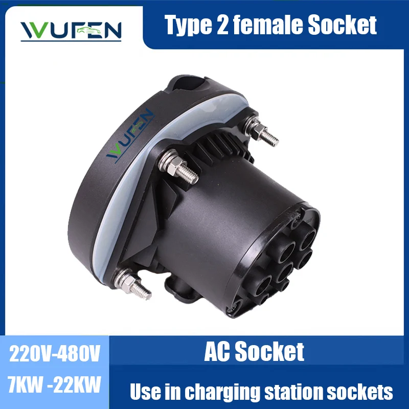 WUFEN Type 2 Female EV Charging Socket 3 WUFEN Type 2 Female EV Charging Socket - Image 3