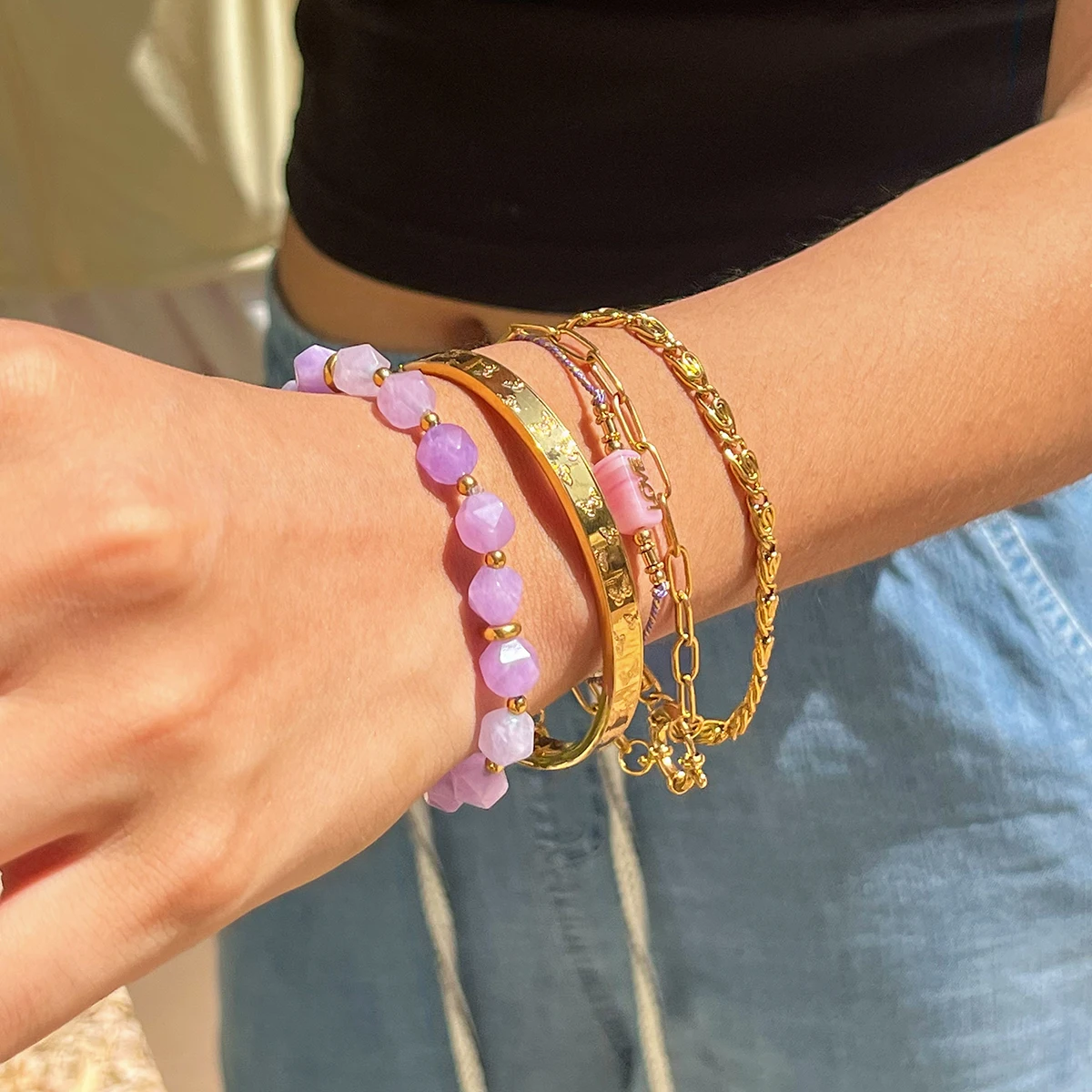 Elegant Stainless Steel Women's Tiger Eye Bracelet 6 Elegant Stainless Steel Women's Tiger Eye Bracelet - Image 6