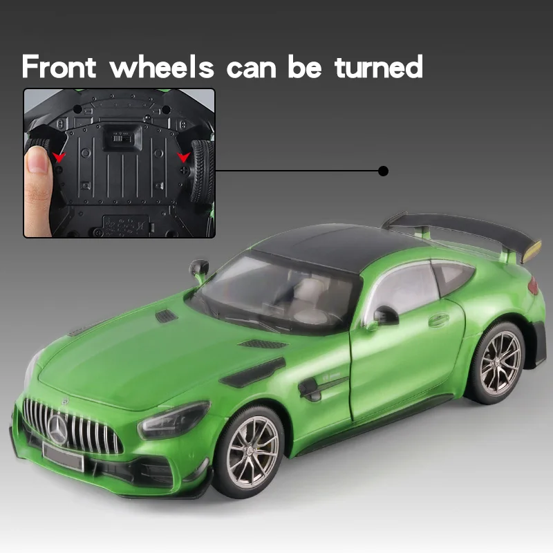 Green Mercedes Benz AMG GTR 1/18 Diecast Model 6 Green Mercedes Benz AMG GTR 1/18 Diecast Model - Image 6