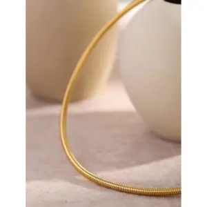 Stainless Steel Gold Snake Chain Necklace 10 S8f1ab0c61f4b41d88367513b954d137cN