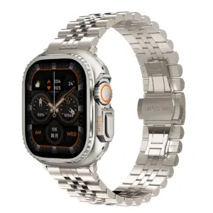 Luxury Titanium Band for Apple Watch 49mm/45mm 15 S8f4170dba77444fc9c556066a7612c72f