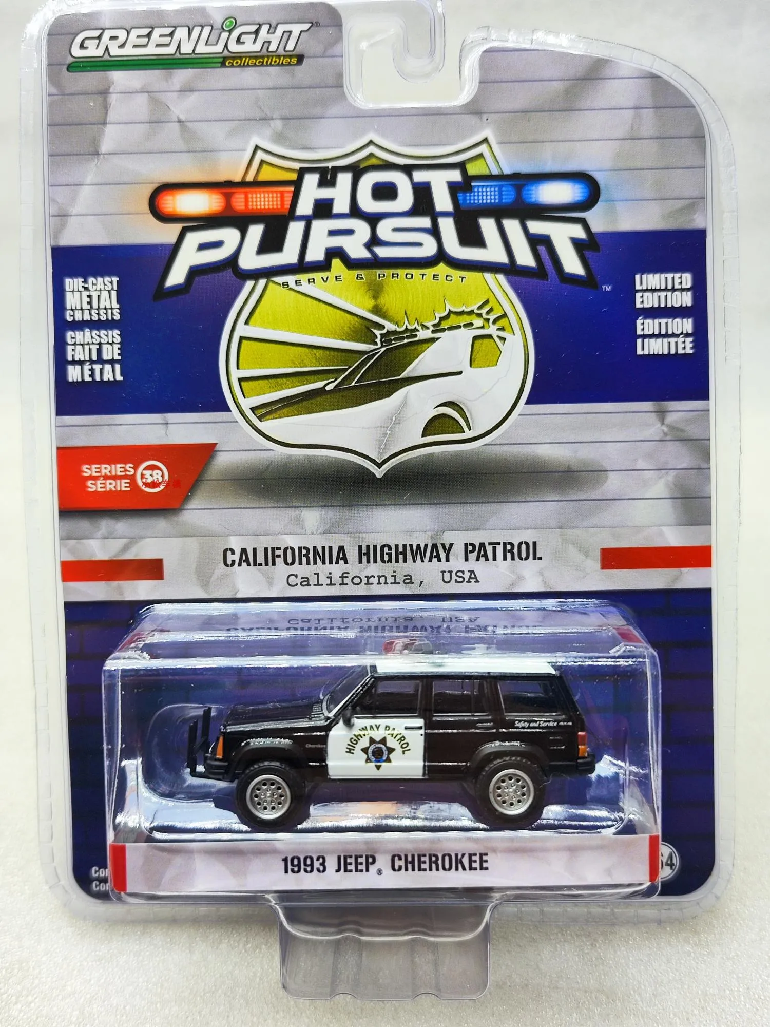 1993 Jeep Cherokee Police Car Diecast Model 2 1993 Jeep Cherokee Police Car Diecast Model - Image 2