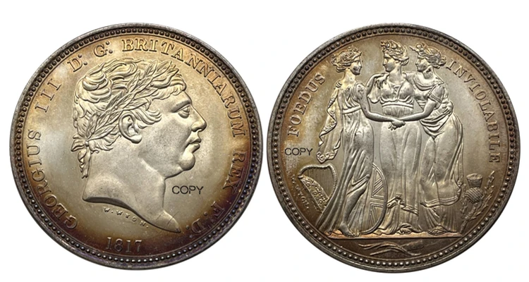 King George III 1817 Replica Coin 9 King George III 1817 Replica Coin - Image 9
