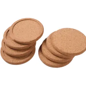 Natural Cork Coasters Set for Home & Office 11 S8f52929e8da347249ebb1e6e2c1bfda7D