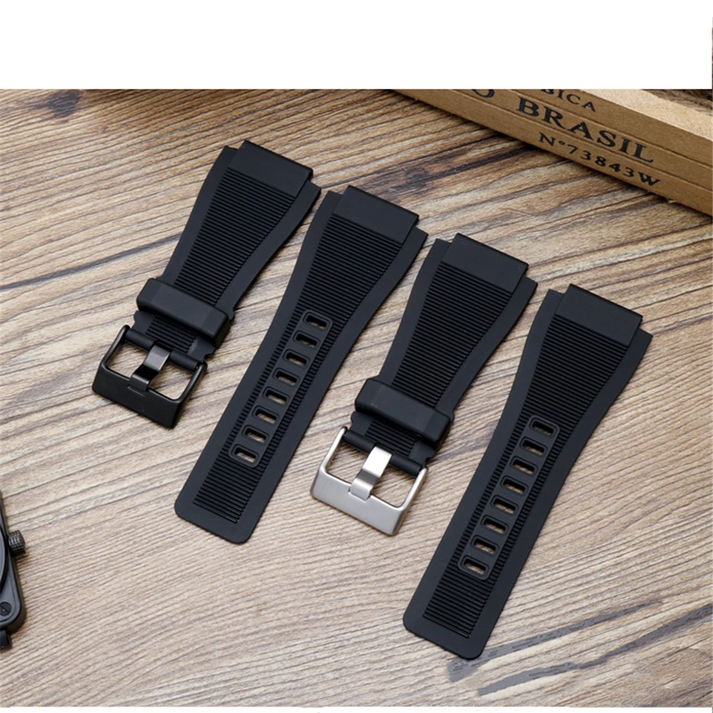 Silicone Watch Strap for BELL&ROSS BR01 BR03 6 Silicone Watch Strap for BELL&ROSS BR01 BR03 - Image 6