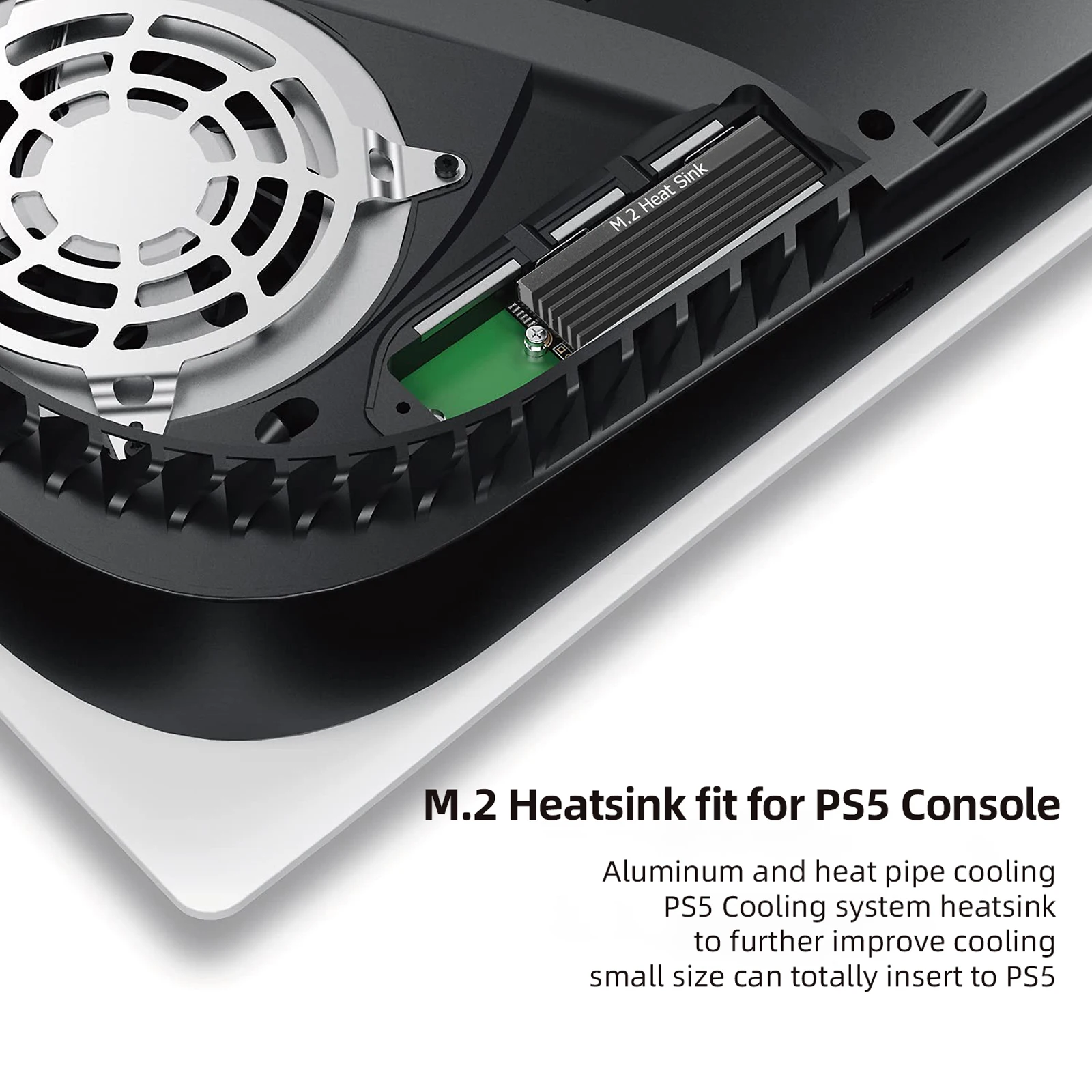 M.2 NVMe SSD Heatsink 72x23x7mm Aluminum 3 M.2 NVMe SSD Heatsink 72x23x7mm Aluminum - Image 3