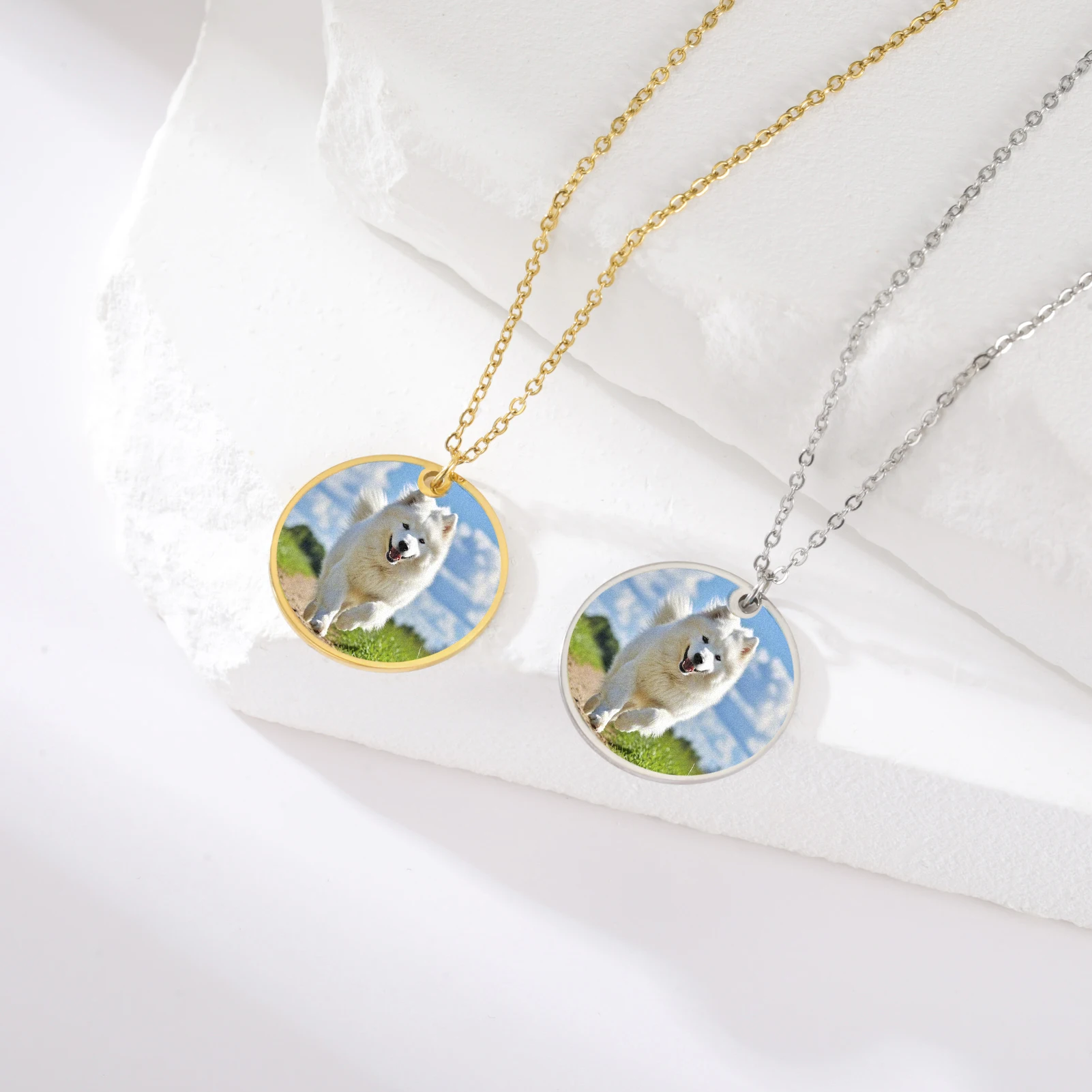 Personalized Stainless Steel Photo Pendant Necklace 3 Personalized Stainless Steel Photo Pendant Necklace - Image 3