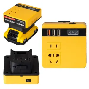 Yellow Lithium Power Inverter for Outdoor Use