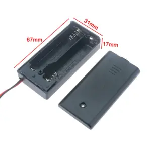 Black AA Battery Storage Case with 8 Slots 12 S8fba8a0dc12b4b91bc957e8fa33d494bC