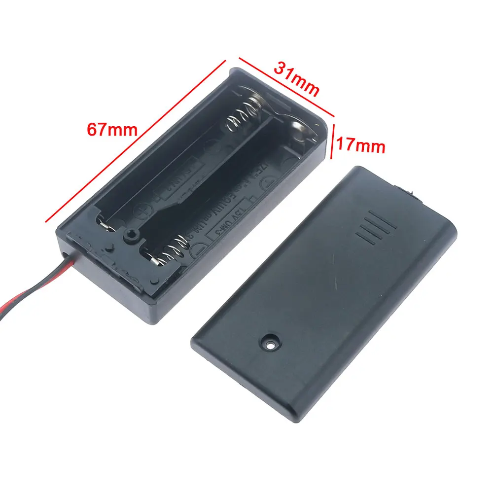 Black AA Battery Storage Case with 8 Slots 3 Black AA Battery Storage Case with 8 Slots - Image 3