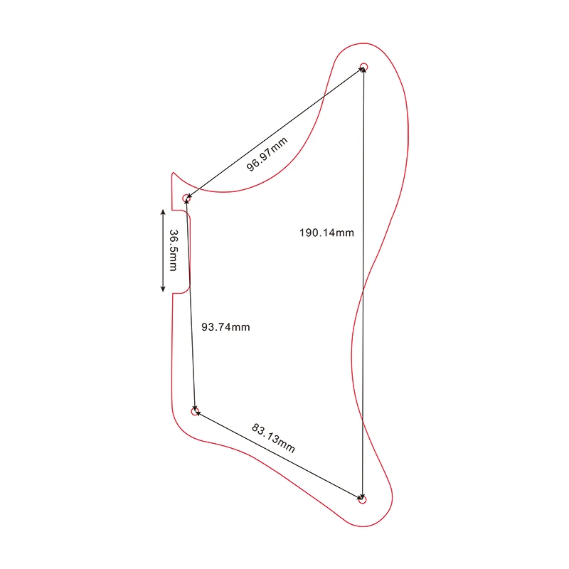 Harley Benton FLT90 Cabronita Pickguard 4 Ply Pearl 5 Harley Benton FLT90 Cabronita Pickguard 4 Ply Pearl - Image 5