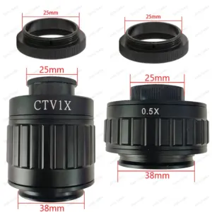 C-mount Adapter Lens Set for Microscopes 16 S8fc6d6a8a57345f8aa4406c3f4596314T