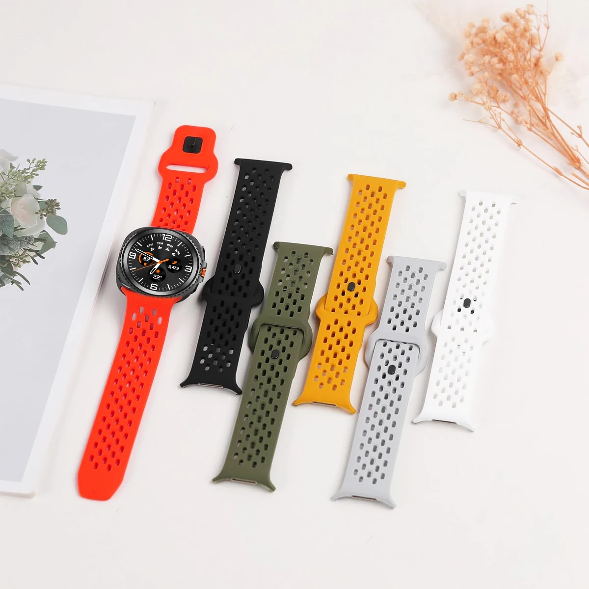 Breathable Silicone Sport Band for Galaxy Watch 8 2 Breathable Silicone Sport Band for Galaxy Watch 8 - Image 2