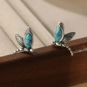 Vintage Silver Dragonfly Earrings for Women 9 S8fd66069be6a42b083d67ba11634a723L
