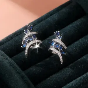 Silver Drop Earrings with Cubic Zirconia 9 S8fe62811fdc849d3a4772d276f18da3an