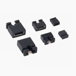 Black Jumper Caps Set for Pin Headers (100 pcs)