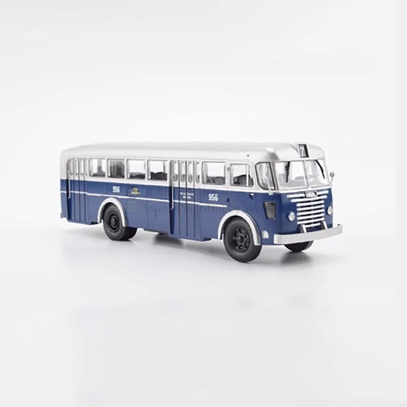 Vintage Blue Miniature Bus Model 1:43 Scale 6 Vintage Blue Miniature Bus Model 1:43 Scale - Image 6