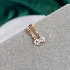 Rose Gold Cubic Zirconia Stud Earrings LL-YS1097 9 S902c293c6fc649299794d3d9423a4b46q
