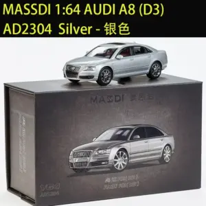 Black Audi A8L 1/64 Diecast Model 16 S903c0b7e7e0241768f5746ee148d2d31F