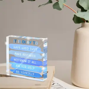 Blue Acrylic Mental Health Affirmation Desk Sign 10 S904d5a61fadb4ef6abb4c3e776c2d005z